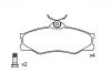 Pastillas de freno Brake Pad Set:251 698 151 F