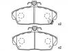 Bremsbelagsatz, Scheibenbremse Brake Pad Set:45022-S6D-E01