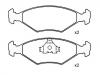 Bremsbelagsatz, Scheibenbremse Brake Pad Set:5882984