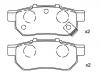 Bremsbelagsatz, Scheibenbremse Brake Pad Set:43022-SAA-E50