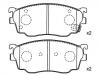 Pastillas de freno Brake Pad Set:CBY3-33-23Z