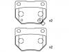 Bremsbelagsatz, Scheibenbremse Brake Pad Set:44060-04U86